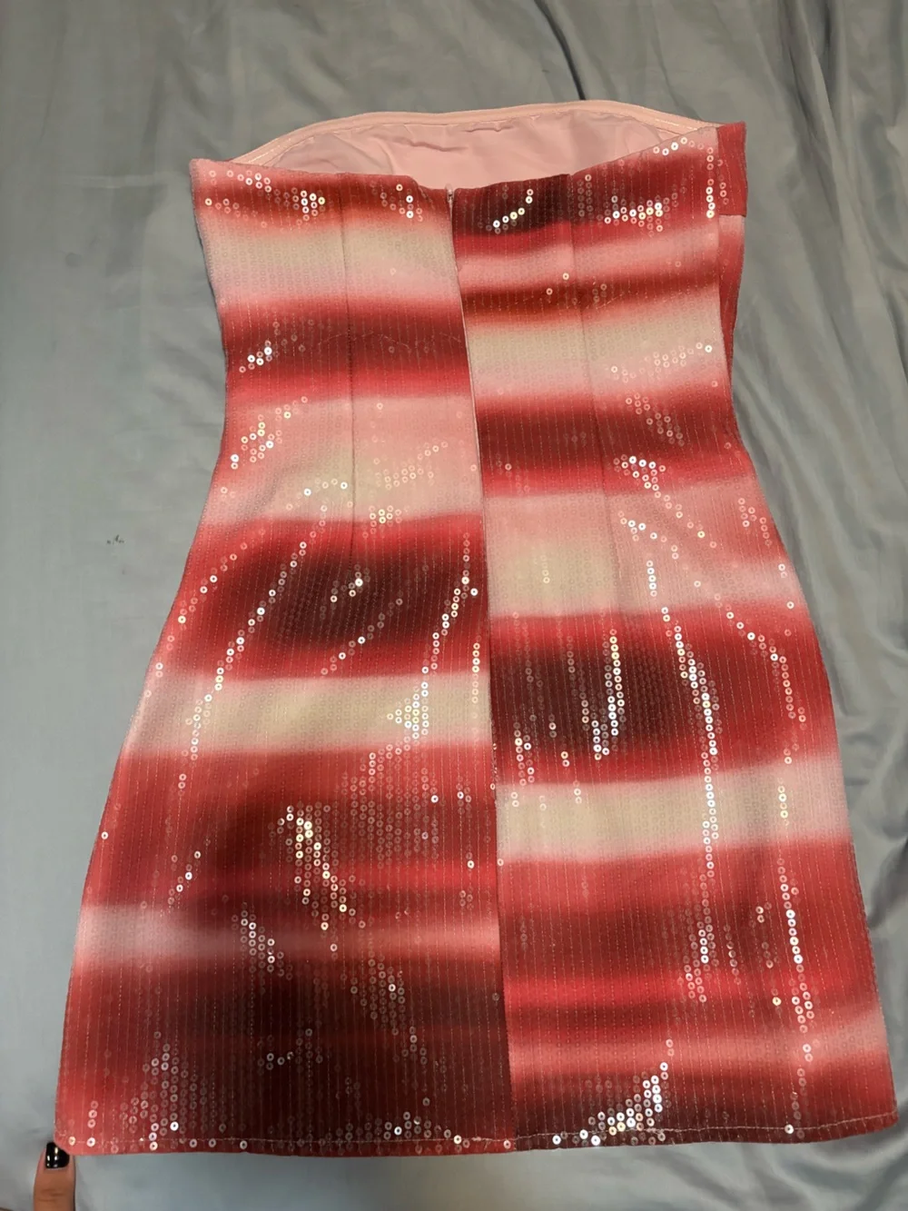 sequin dress white fox make up my mind xs